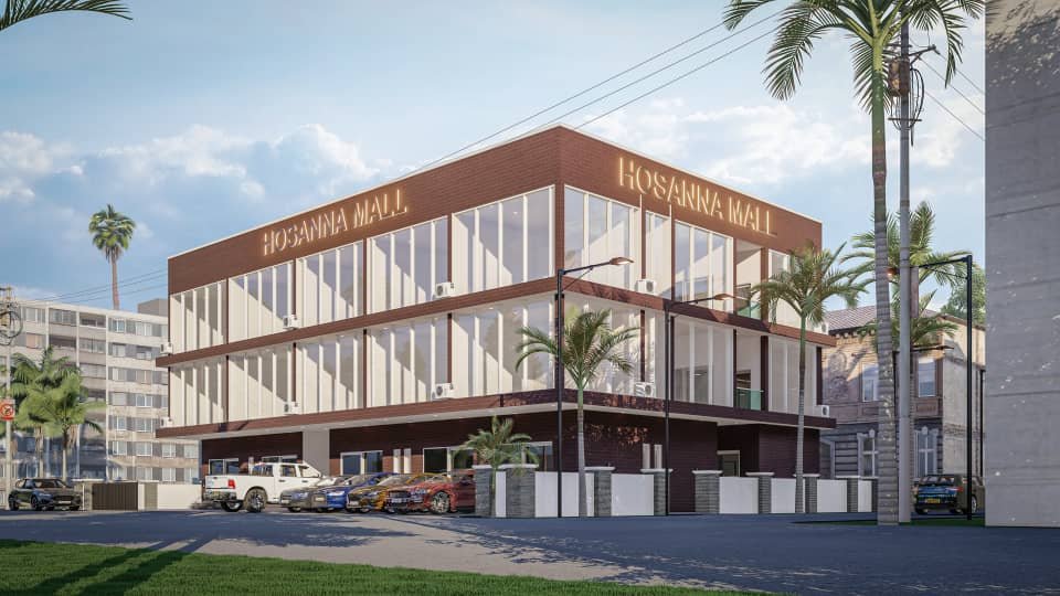Hossana Shopping Mall, a Bionet Homes Limited commercial development in Sangotedo